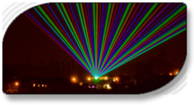 rainbow laser show