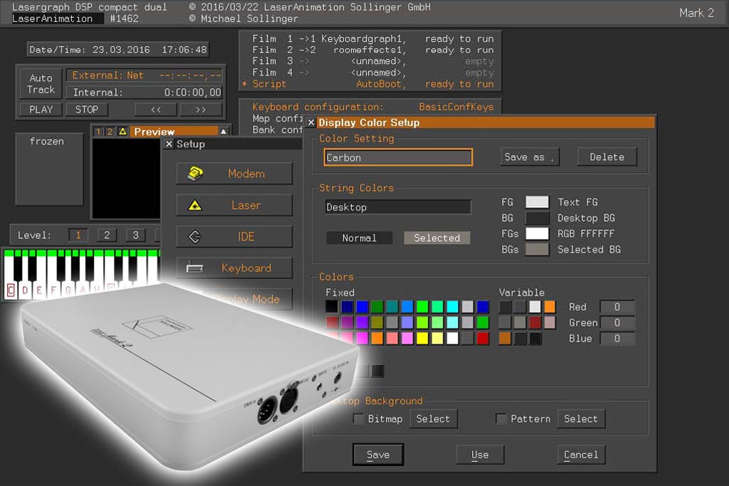 Lasergraph DPS new interface