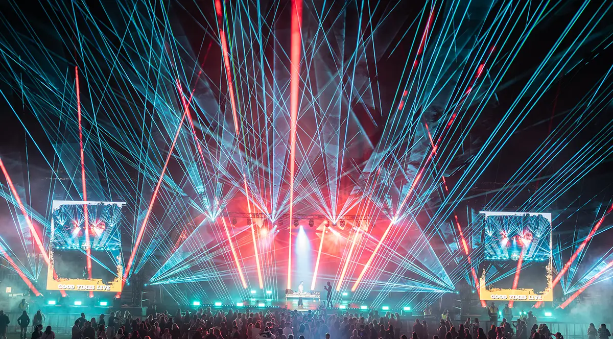 Lasershow mit Laserworld Lasern