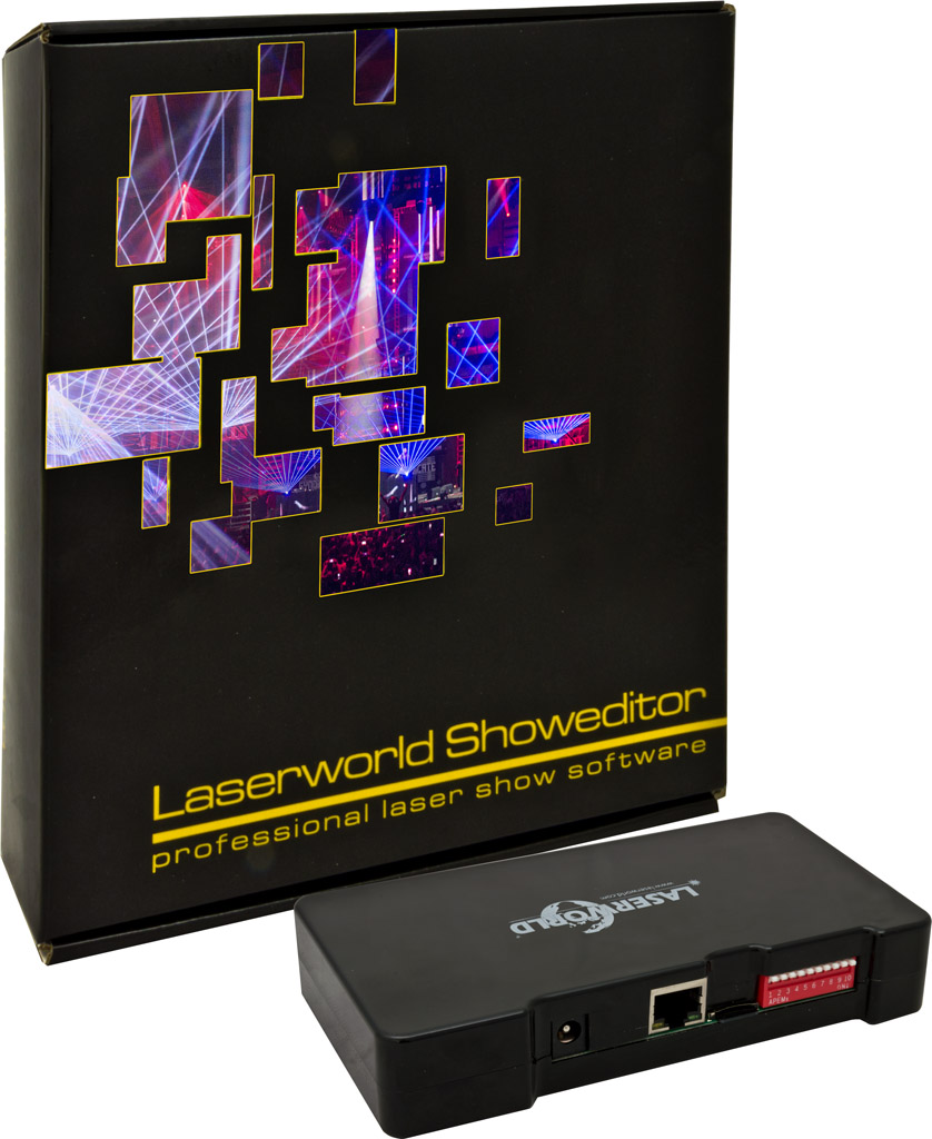 Laserworld Showeditor V6 packaging front right interface noshade