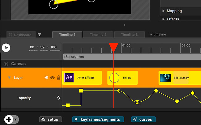 Millumin software - mapping