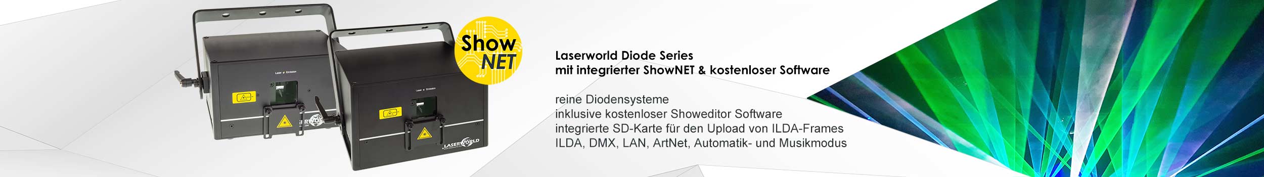 Laserworld Diode Serie mit ShowNET