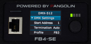 FB4 DMX Settings