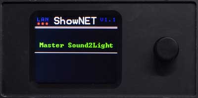 ShowNET display Master Sound-to-Light