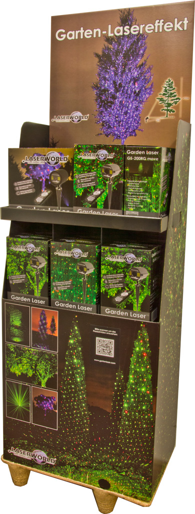 Laserworld POS display Garden Series fl