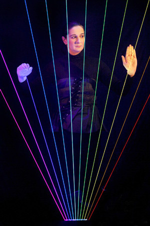 Full-color-laser-harp