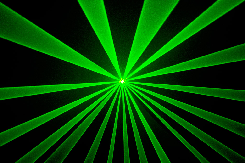 Изображение проектора зеленое