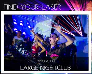 laser for large nightclub discotheque