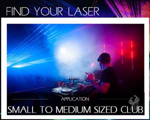 Find your laser small medium Club Disco