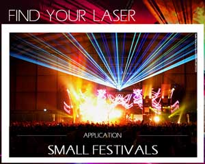 laser for festival and stage production