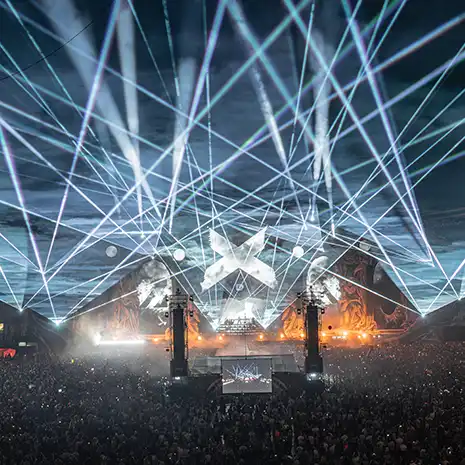 Finde Deinen Laser festival große bühne