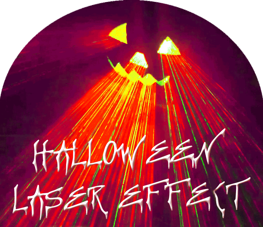 halloween laser effect