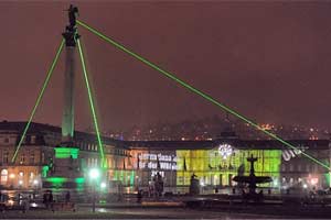 Laser Pyramide Castle Stuttgart