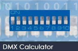 Calculadora DMX - Ajuste de la dirección