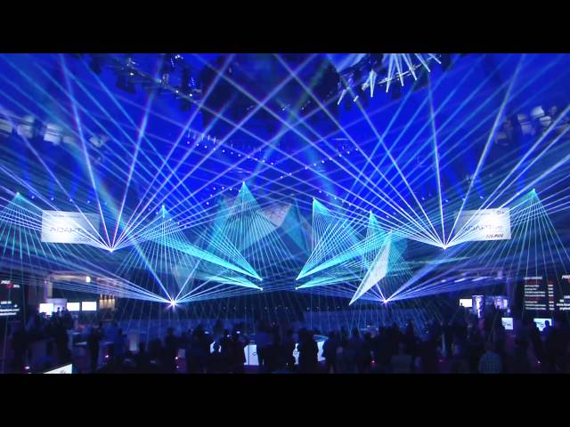 PRG/LEA Stage at prolight+sound 2016 - laser show with Laserworld lasers | Laserworld