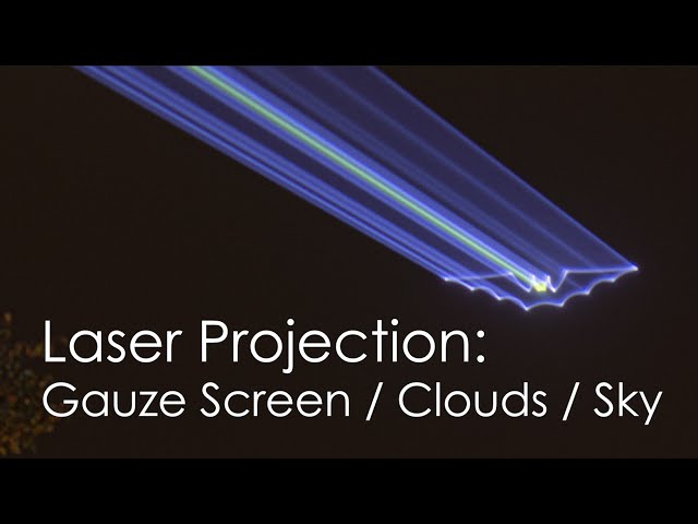 Sky Laser Projection / Cloud projection / Gauze Screen - Bat projection in the sky | Laserworld