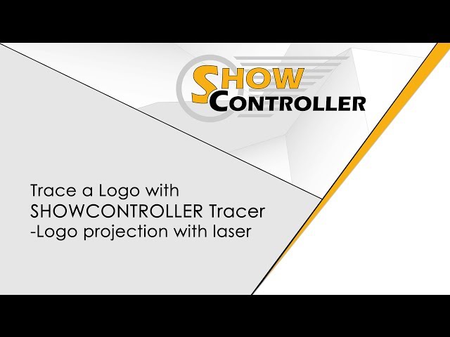 Trace a Logo with Showcontroller Tracer - Logo projection with laser | Showcontroller