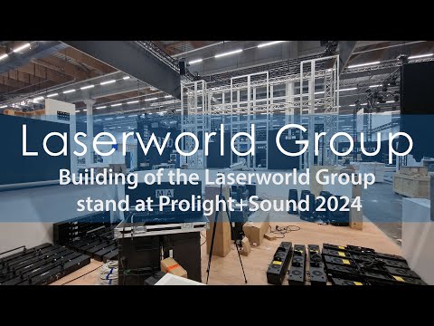 Laserworld Group - exhibition stand construction at Prolight+Sound 2024