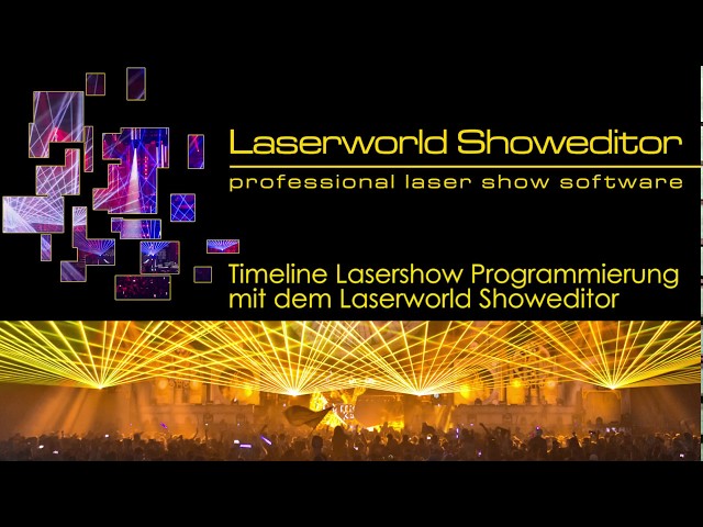 Lasershow-Programmierung auf der Timeline mit Showeditor