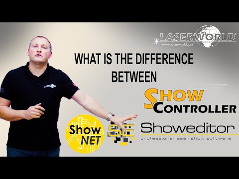 The difference between ShowNET, Showeditor and Showcontroller - explanation video | Laserworld