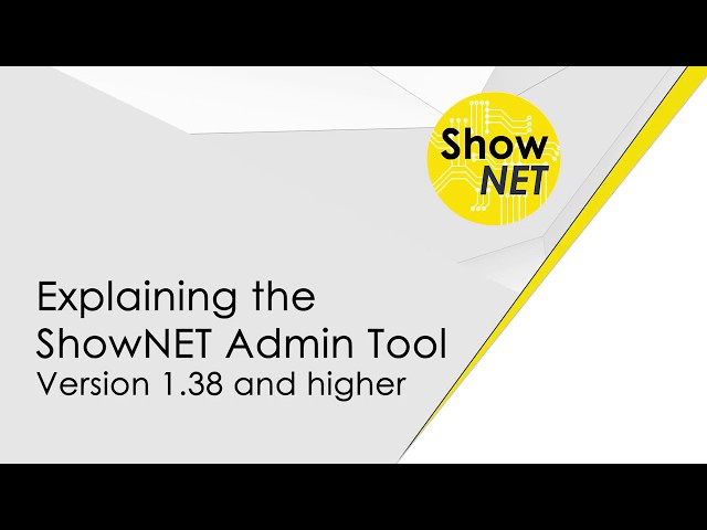 ShowNET Admin Tool 1.38 explained, including Zone Setting and Setup & Store mode | Laserworld