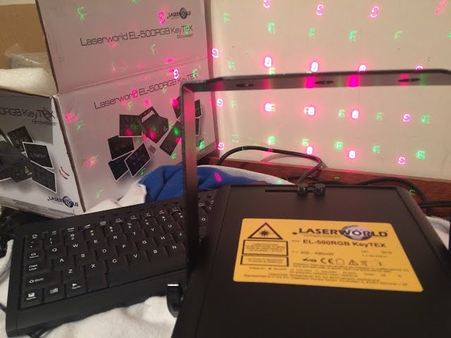 LASERWORLD EL-500RGB KEY TEX SHOWLASER  DEMONSTRATION