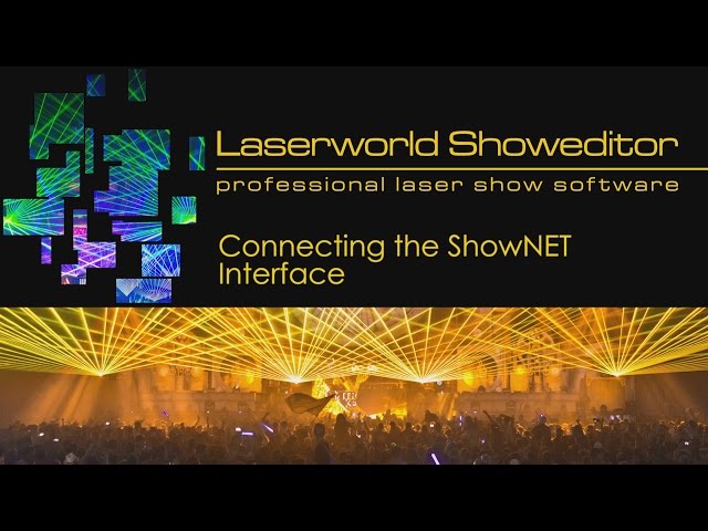 02. Connecting the ShowNET interface - Showeditor Laser Show Software Tutorial Video