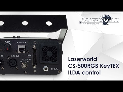 Laserworld CS-500RGB KeyTEX in ILDA control mode | Laserworld