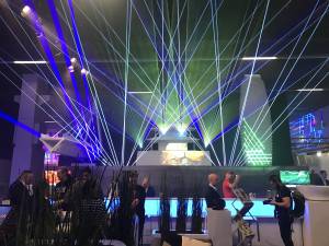 Laser show at the Laserworld stand at Prolight+Sound Frankfurt 2017 - 13