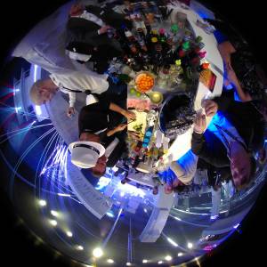 Laser show at the Laserworld stand at Prolight+Sound Frankfurt 2017 - 24