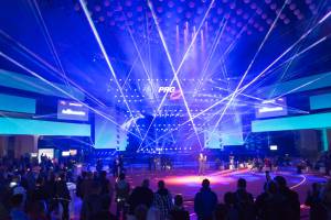 Laser show at the Laserworld stand at Prolight+Sound Frankfurt 2017 - 5
