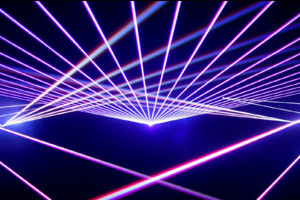 Showroom Beamshow mit RTI & tarm Showlasern