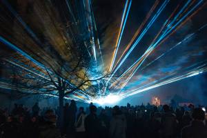 New Year's Eve laser show 2023 / 2024 in Bohlingen - 12