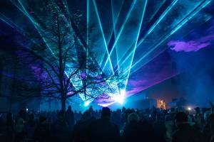 New Year's Eve laser show 2023 / 2024 in Bohlingen - 17