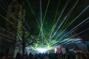 New Year's Eve laser show 2023 / 2024 in Bohlingen - 10