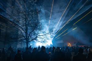 New Year's Eve laser show 2023 / 2024 in Bohlingen - 16