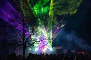 New Year's Eve laser show 2023 / 2024 in Bohlingen - 9