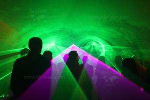 Audi A6 car presentation with laser show - 5