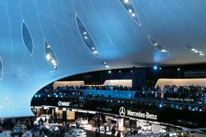 IAA Exhibition - Mercedes Benz Exhibition Booth laser projection - 2
