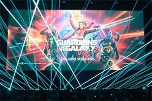 Laser Show for the Guardians of the Galaxy Vol. 2 Premiere in London