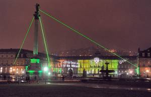 Lichtprojektionen & Laser-Pyramide am Schloss Stuttgart, 2011 - 2