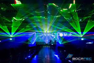 Jahrestagung von MLP mit RTI Showlasern in Berlin - 2