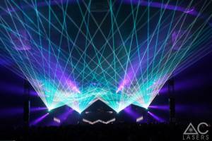 Lasershow beim Global Gathering Festival 2014 in Warwickshire, UK - 3