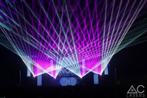 Laser Show @ Global Gathering 2014, Warwickshire, UK