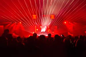 Laser Show for David Guetta in Brussels, Belgium - 5
