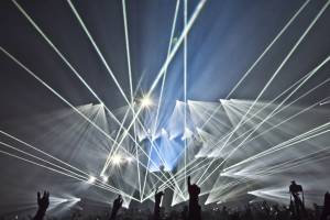 Laser Show for David Guetta in Brussels, Belgium - 7