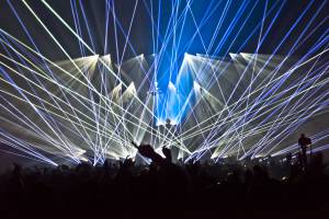 Laser Show for David Guetta in Brussels, Belgium - 8