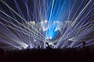 Laser Show for David Guetta in Brussels, Belgium - 9