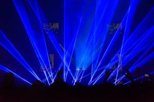 Laser Show for David Guetta in Brussels, Belgium - 10
