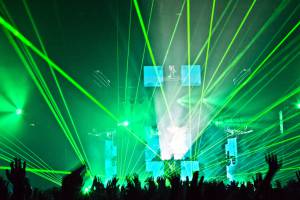 Laser Show for David Guetta in Brussels, Belgium - 12